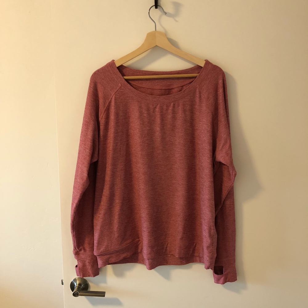 Oiselle pink running sweatshirt - 10